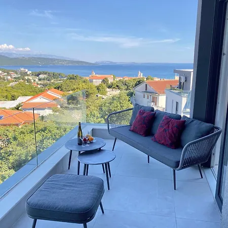 4star Seaview Penthouse Krk Lejlighed *