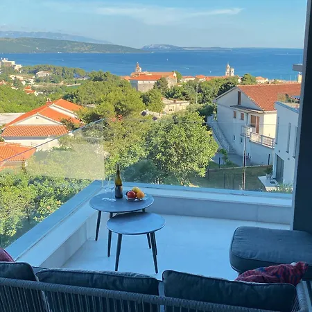 4star Seaview Penthouse Krk Appartement