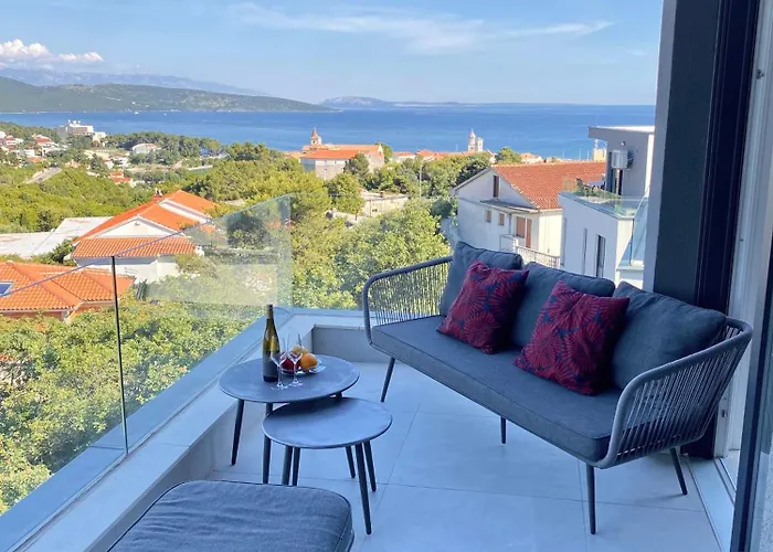 4star Seaview Penthouse Krk Apartment *